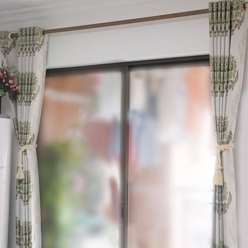 Yteseery 8 Pack Curtain tiebacks Rope, Outdoor Curtain Tiebacks, Natural Cotton Curtain Ties, Village Rural Rustic Curtain Holdbacks, Farmhouse Boho Curtain tie Backs Holders for Drapes, Beige - Image 2